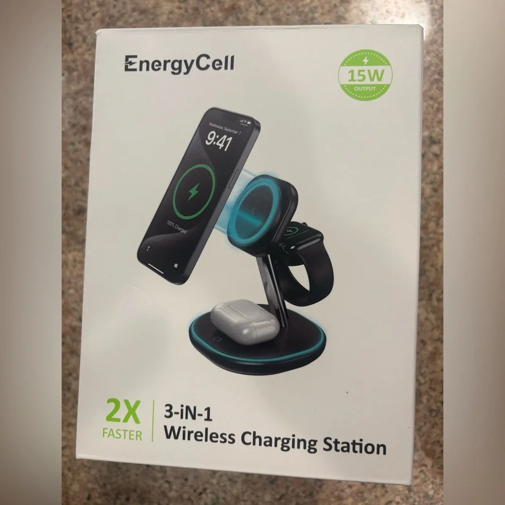 EnergyCell 3-in-1 Wireless Charging Station